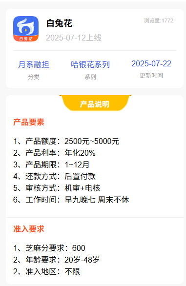 白兔花,急需用钱，不看征信还能秒下的贷款靠谱吗，这些融担口子，稳稳拿钱，妥妥拿捏